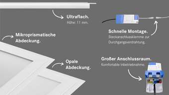 LED-PANELLEUCHTEN VON BRUMBERG. LED-PANELLEUCHTEN VON BRUMBERG.